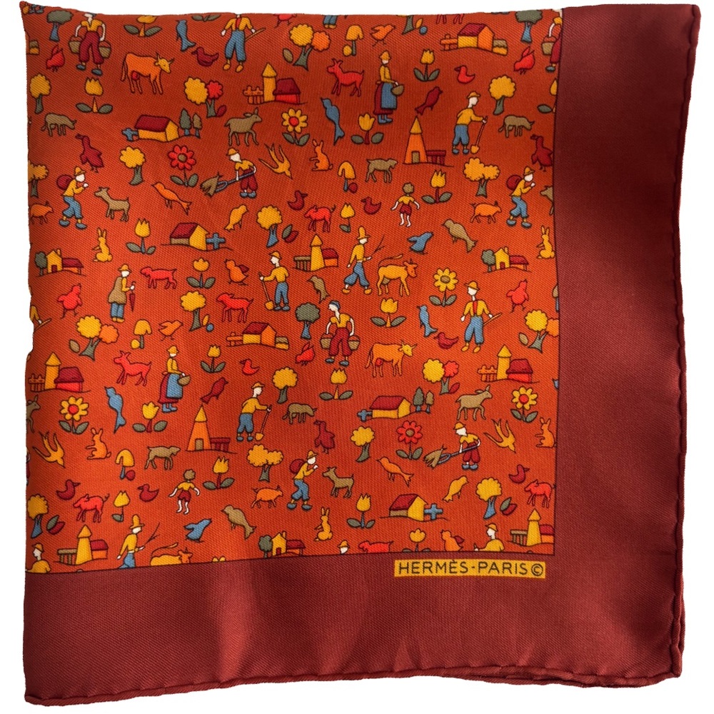 Vintage Hermes 1998 Recolte Scarf